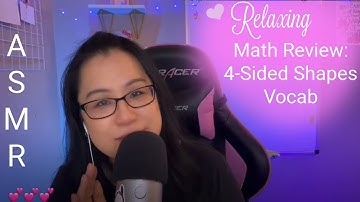 Educational Math ASMR | Review With Me | Geometry- Vocab (Whisper, Soft Speaking, Paper Sounds)