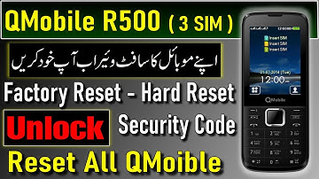 How To Reset QMobile R500 Security Code, QMobile R500 Read Security Code, MT6260 Hard Reset With CM2