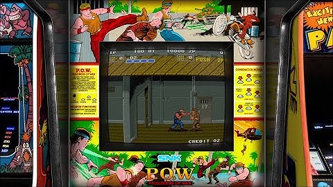 P.O.W. Prisoner of War, realistic arcade bezel with the Mega Bezel Reflective Shader