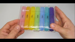 ZIKEE Weekly 3 Times A Day Pill Organizer Review