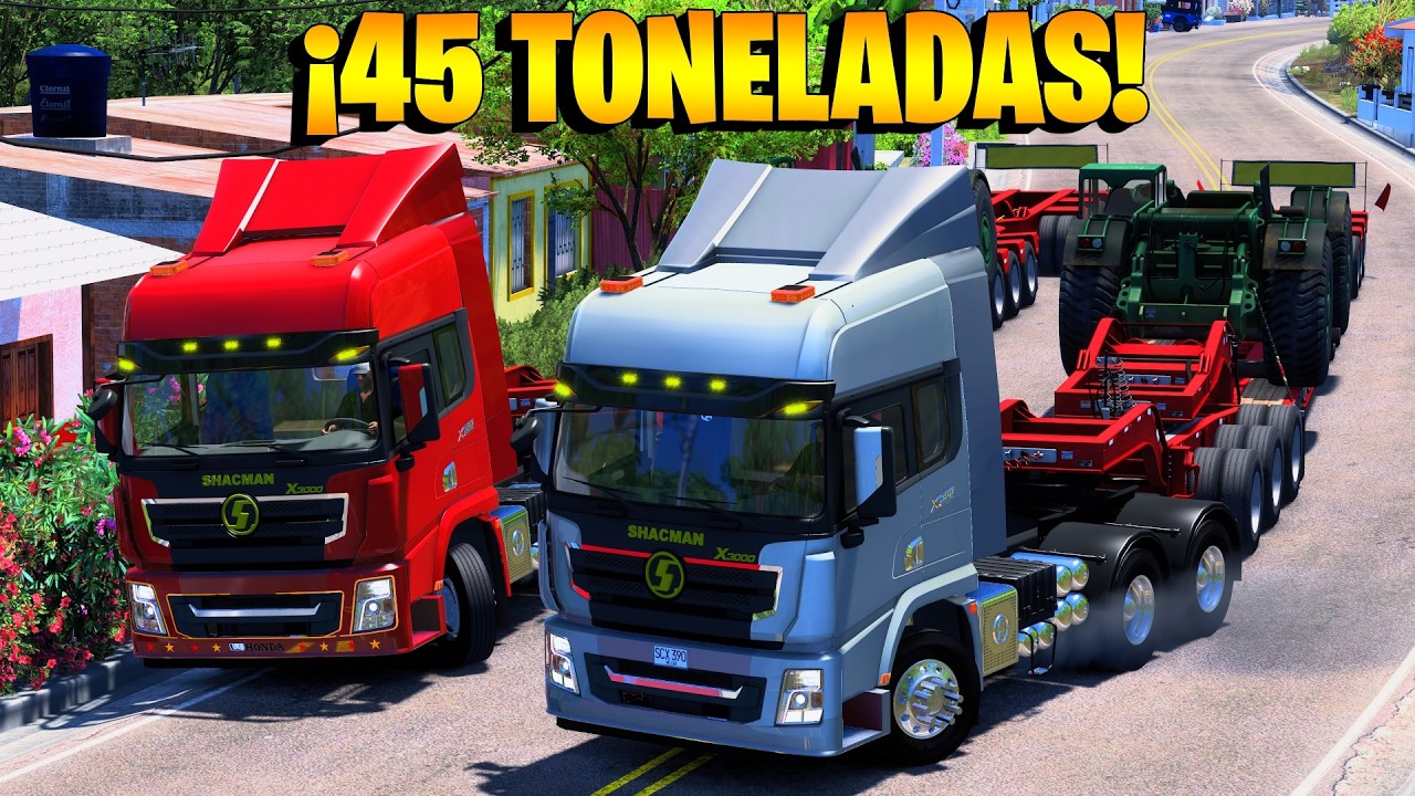 ¡PROBAMOS los SHACMAN X3000 con una CARGA de 45 TONELADAS!  |  Colombia  |  American Truck Simulator