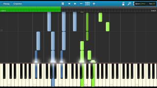 Lana Del Ray - Young And Beautiful - Piano Tutorial Synthesia