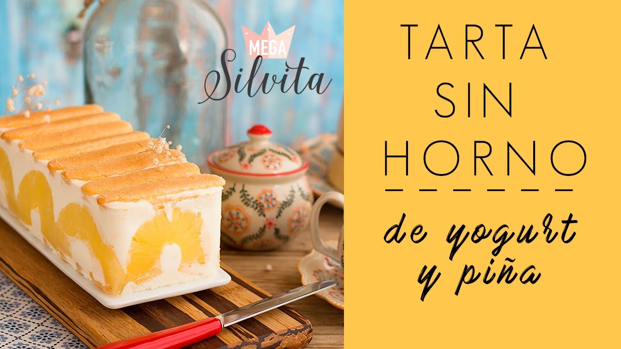 Tarta De Pia Fra Sin Horno Con Pia Por Encima