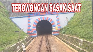 Back-facing View of Sasak Saat Tunnel on the Garut Local Commuter Line from Purwakarta to Bandung