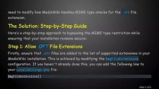 How to Skip MIME Type Check for .OFT Files on MediaWiki screenshot 5