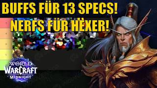 Buffs Für 13 Specs Nerfs Für Hexenmeister 2. Großes Klentuning Für Midnight Am Mittwoch