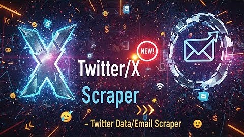 Twitter/X Scraper – Twitter Data/Email Scraper