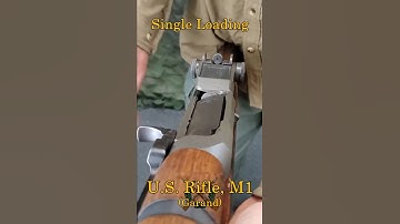Single loading the M1 Rifle (Garand)