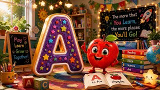 A for Apple 🍏 | Fun ABC Adventure for Kids | Learn the Alphabet with Cute Animation