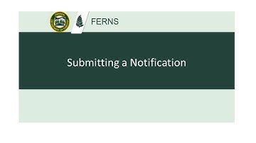 E-Notification: Submitting a Notification