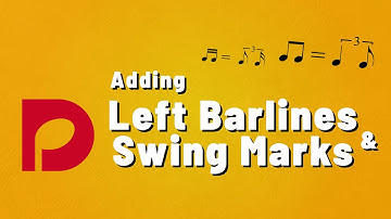 Adding Left Barlines & Swing Marks in Dorico