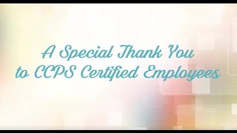 A Special Thank You from Superintendent Mary Ann G...