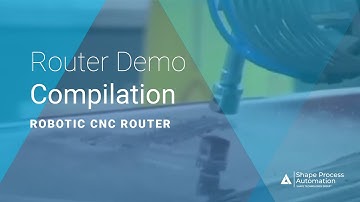 Industrial Robot Technology  Robotic CNC Router Demo Compilation SPA