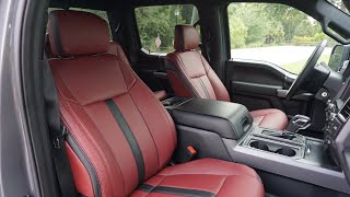 2020 F150 Sport Get's BRAND NEW Red Leather Interior (KATZKIN)