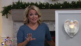 Luminara Angel Wall Sconce with Mini Votive and Remote on QVC screenshot 5