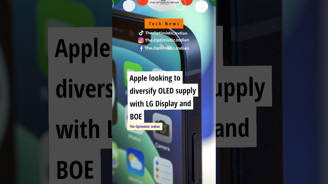 Apple looking to diversify OLED supply with LG Display and BOE