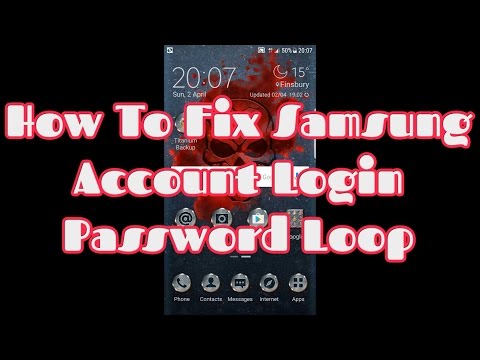 How To Fix Samsung Account Login Password Loop