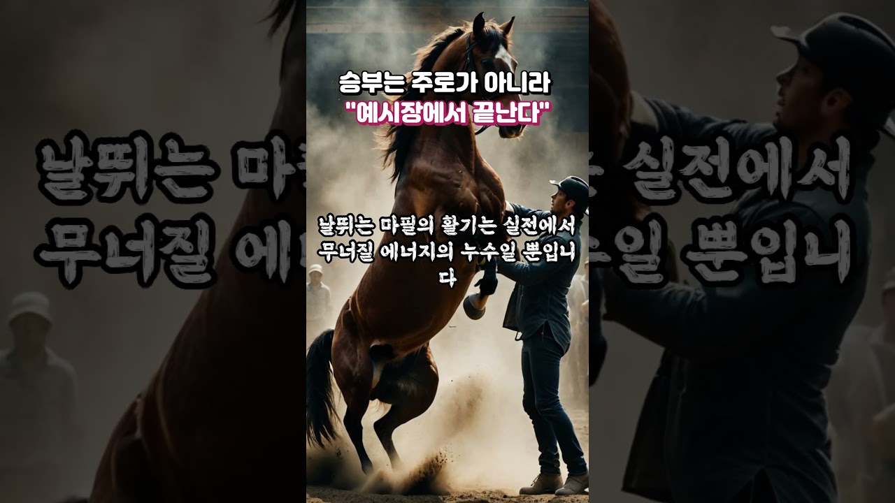 경마 승부는 주로가 아니라! 예시장에서 끝난다!