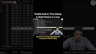 Enable Date & Time in Shell History in Linux #shorts