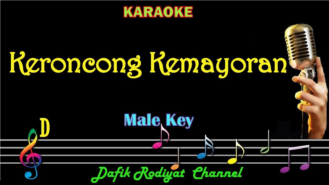 Keroncong Kemayoran (Karaoke) Nada Pria/ Cowok/ Male Key D /Irama Keroncong