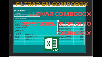 4️⃣4️⃣➖ ✅FILTRAR EN PRIMER Y SEGUNDO COMBOBOX ▶ EXCEL VBA (VISUAL BASIC PARA APPLICACIONES)🔶