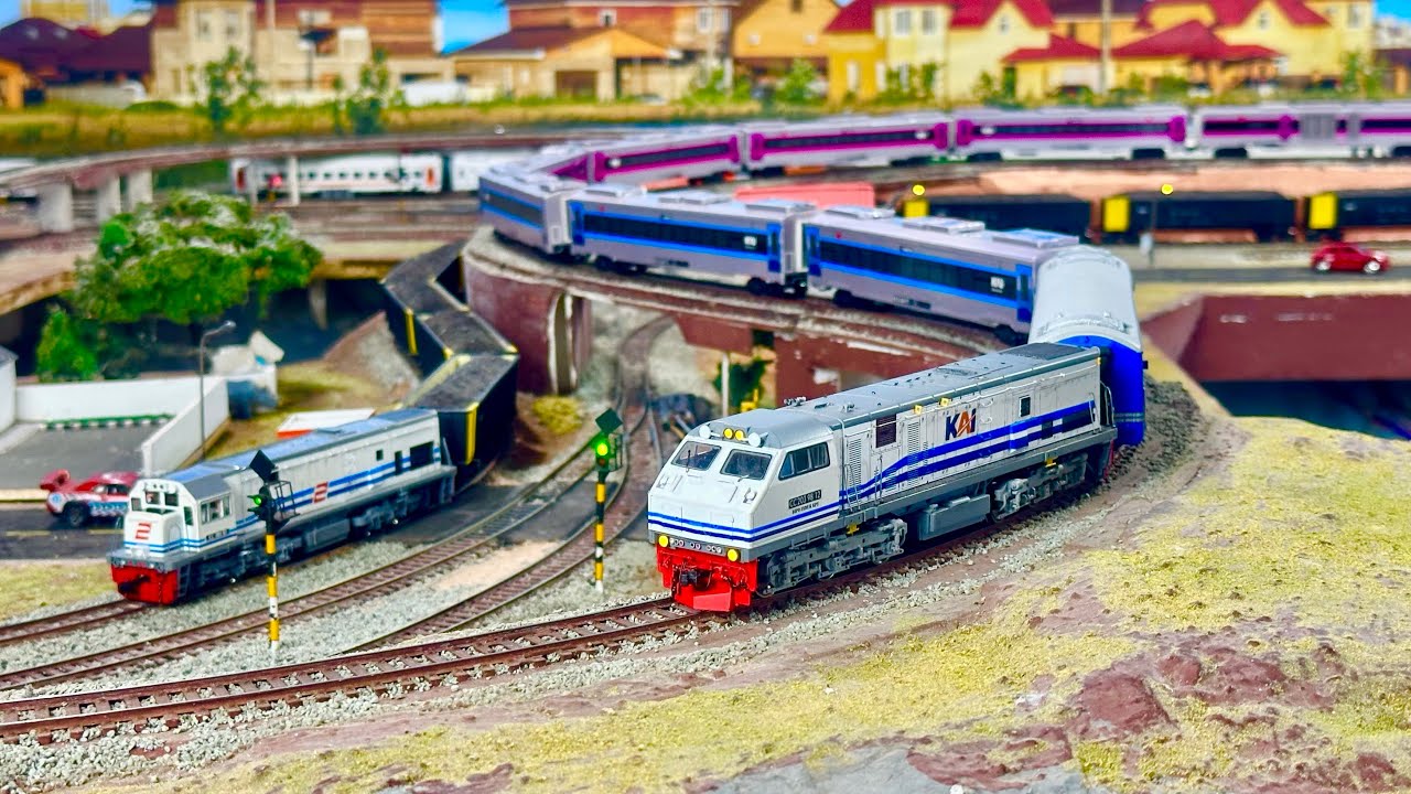 Pergantian Lokomotif CC203 WnB Kereta api Lodaya SSNG & Kompartmen suit disalip CC201 WnB yg Ugal2an