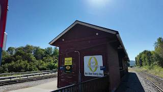 Barre Montpelier Train Station...(Tiny Station)...Bonuse Footage...Barre Rock of Ages Granite Quarry