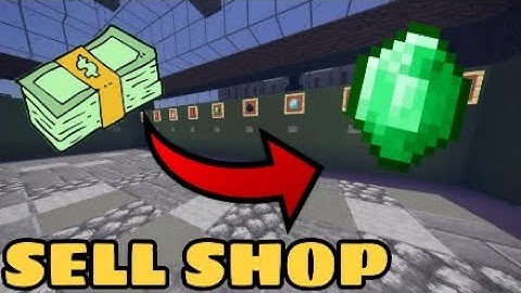 HOW TO MAKE A SELL SHOP WITH COMMAND BLOCKS