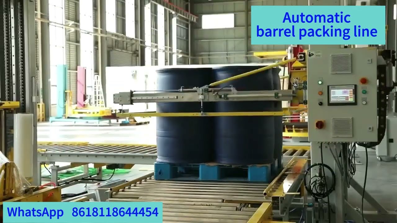 Automatic barrel packing line
