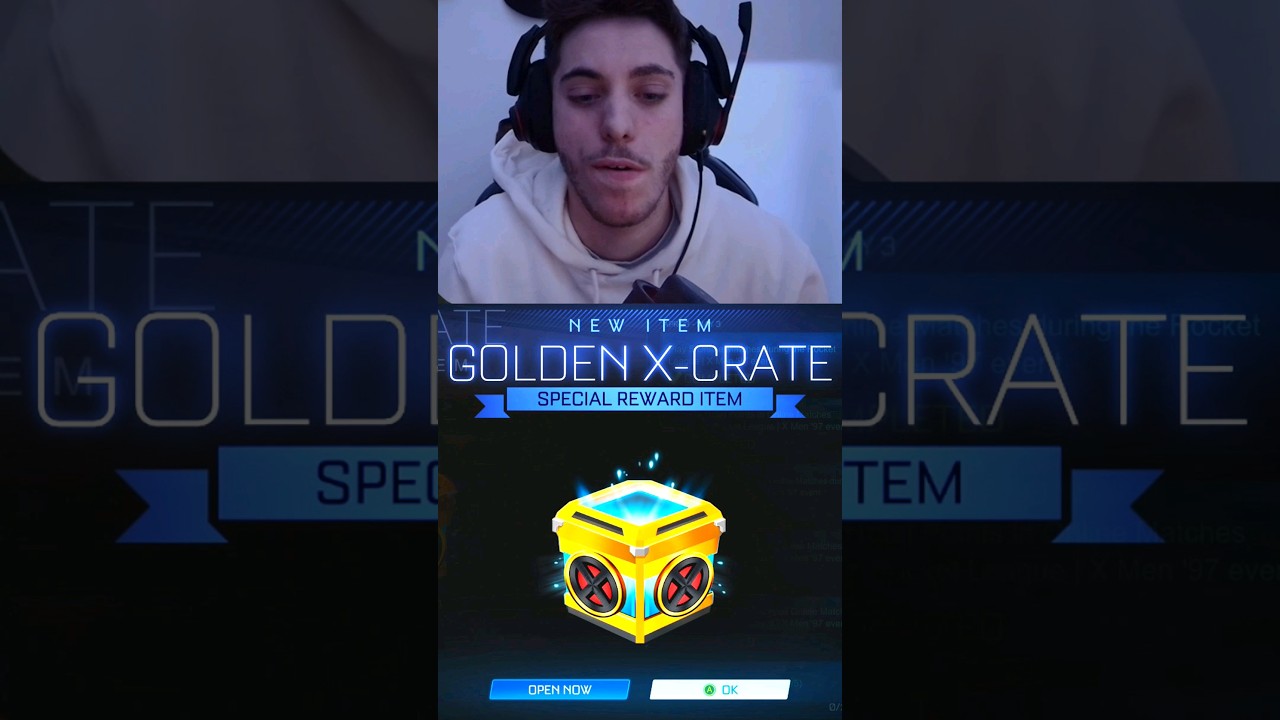 NEW GOLDEN X-CRATE IN ROCKET LEAGUE 👀🍀 