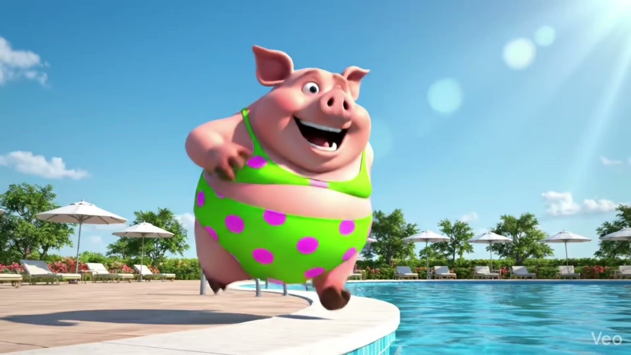 แก๊งสัตว์จอมป่วนกระโดดน้ำ Funny Animals Diving Challenge