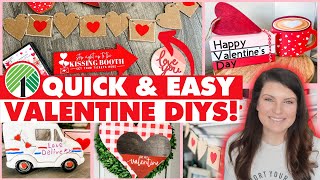 Cheap Valentine's Day DIY & Decor Ideas anyone can do! ❤️ Dollar Tree Valentine DIYs & Hacks 2023 screenshot 5