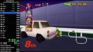 Mario Kart 64 All Cups (Skips) Speedrun in 32:07 (Emu)