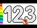 How to Draw Basic Numbers For Children | learn to draw / bolalar uchun rasm chizish