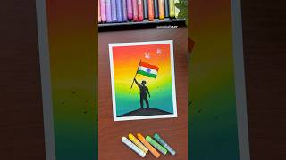🇮🇳 Independence Day Drawing with Oil Pastel 2026