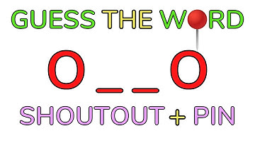 Guess the word Get a Shoutout