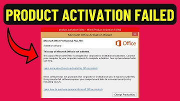 How To Fix Product Activation Failed Microsoft 2025! (EASY FIX)