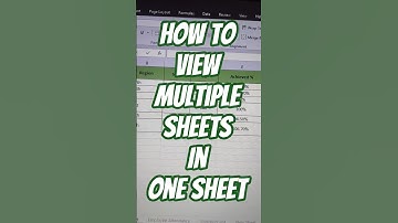 HIDDEN CAMERA TRICK in Excel 📸 | View Multiple Sheets in One! #msexcel #excelshortcuts #shorts
