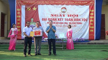 ĐỒNG CHÍ TRƯỞNG BAN TỔ CHỨC HUYỆN ỦY DỰ NGÀY HỘI ĐẠI ĐOÀN KẾT TOÀN DÂN TỘC TẠI XÃ CAO THỊNH.
