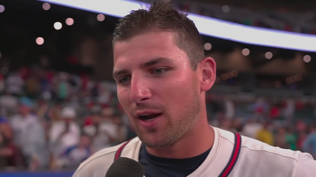 Austin Riley Postgame Interview after Hitting Walk Off Sac-Fly in 10th vs Mets