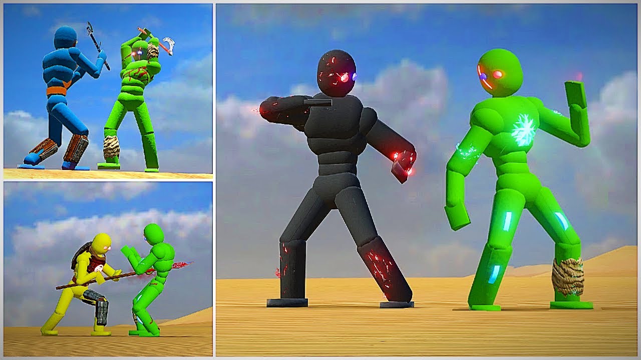 Super Fighter NPC Fights the Smart AI! (with Active Ragdoll Physics) - Overgrowth Mods Gameplay #5