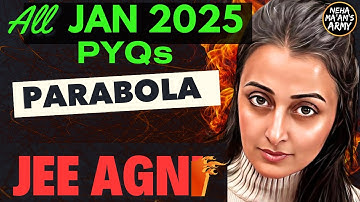 AGNI SERIES PARABOLA ALL 250 PYQs JAN 2025| NEHA AGRAWAL MATHEMATICALLY INCLINED|JEE MAINS