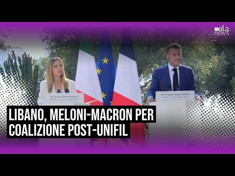 Video Meloni e Macron: Lanciamo nuova coalizione internazionale per il dopo Unifil in Libano