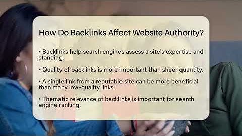How Do Backlinks Affect Website Authority? - SearchEnginesHub.com