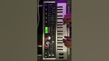 MY NEW PRESETS ON THE MICROKORG 2 (no talking, just tweaking) #microkorg #shorts #korg