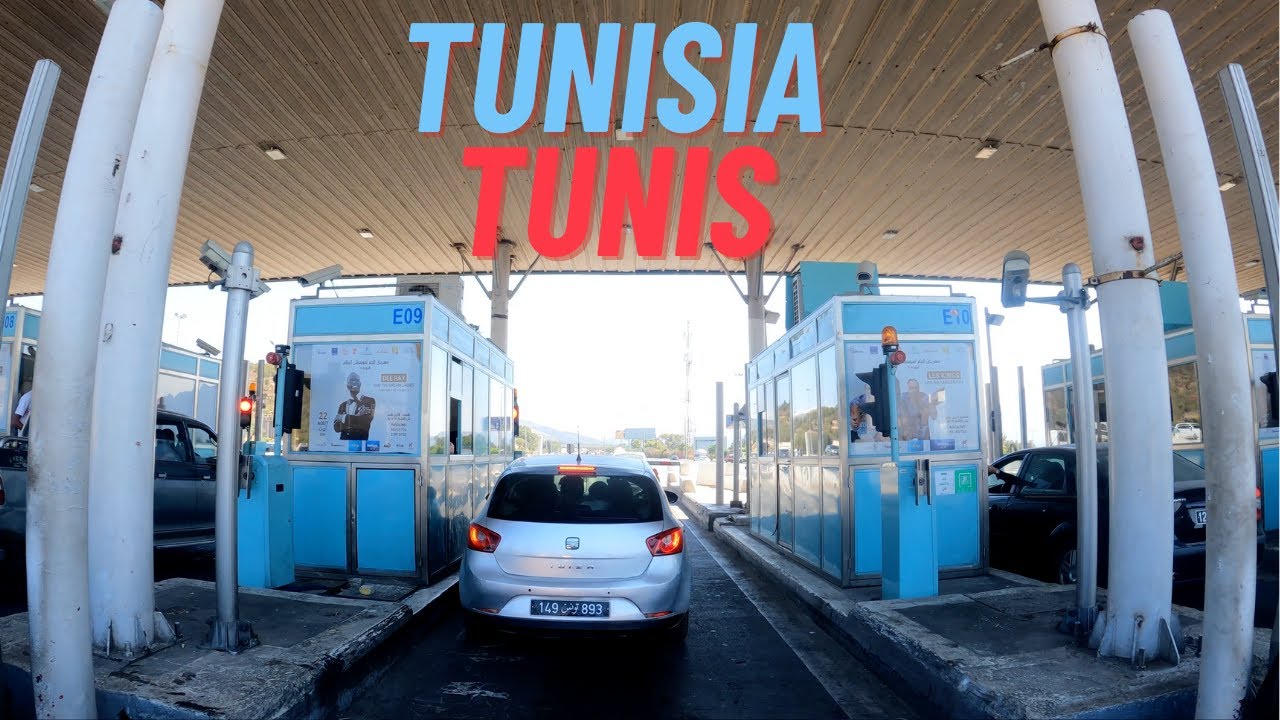 Tunis - Hammamet Highway, Turki Exist, Tunisia 🇹🇳 4k