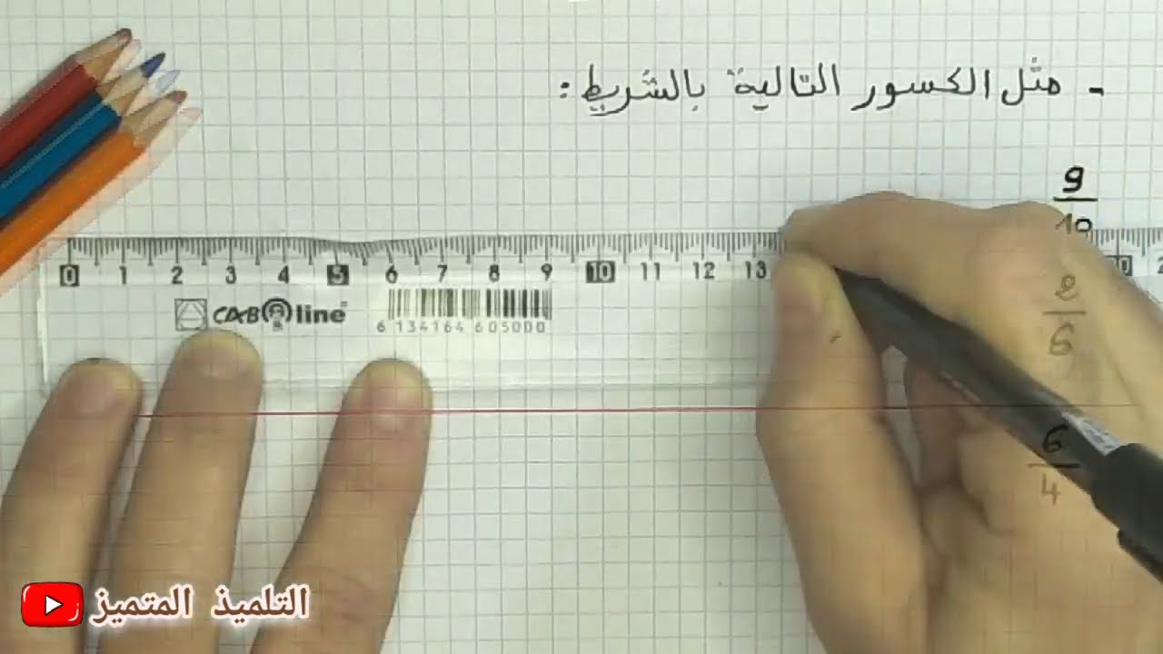 رياضيات: تمثيل الكسور بالتفصيل و بكل سهولة / للسنة الخامسة و الرابعة ابتدائي