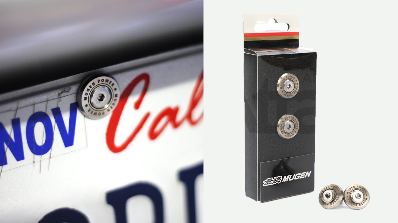 License Plate Mounting Kit Install + Mugen License Plate Bolts for my