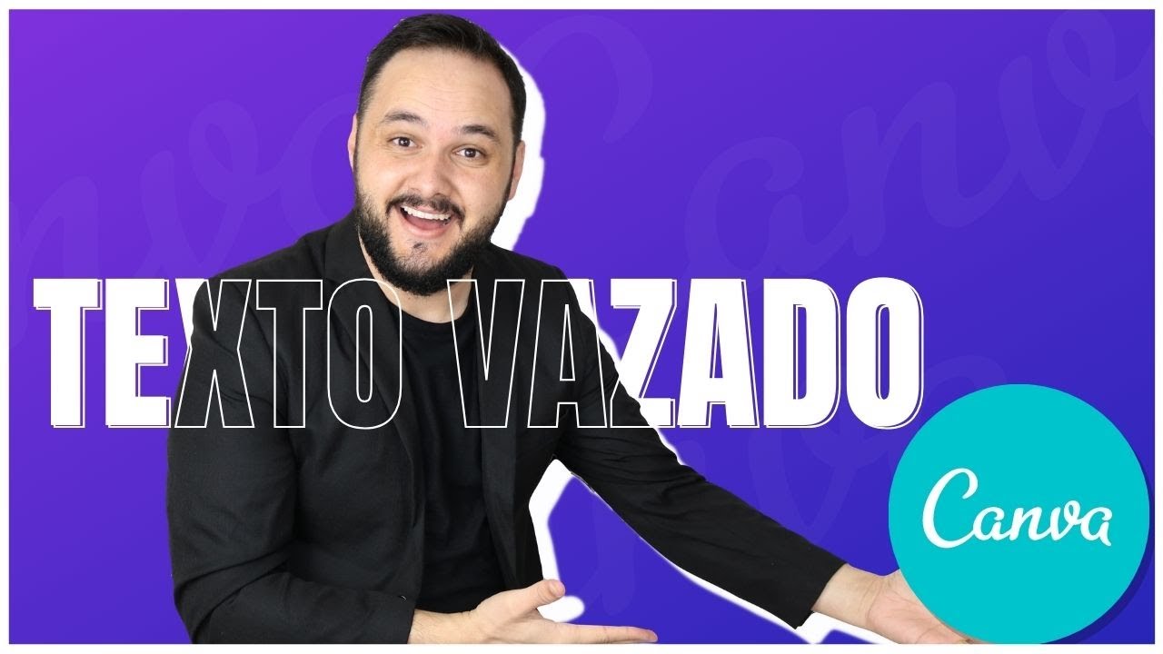 Como fazer texto vazado no Canva em 3 minutos - 2023 - YouTube