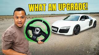 Audi R8 Alcantara Steering Wheel Install